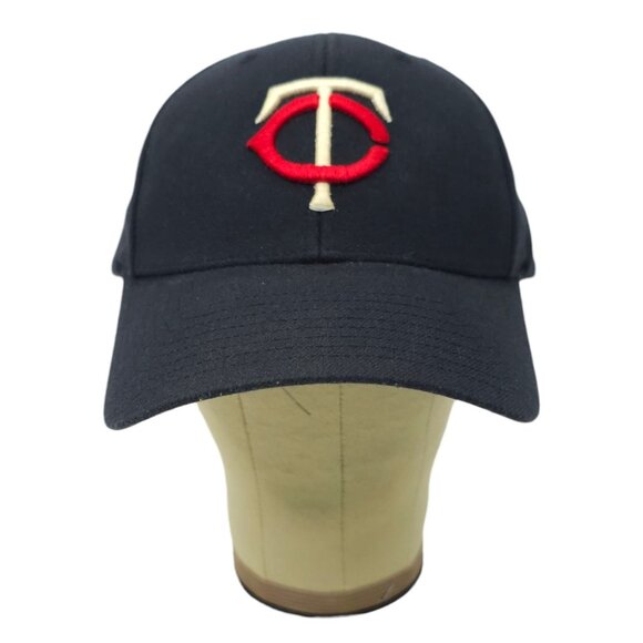 Minnesota Twins Hat Strapback Cap Embroidered Logo Baseball MLB Navy Wool Blend - Picture 10 of 14